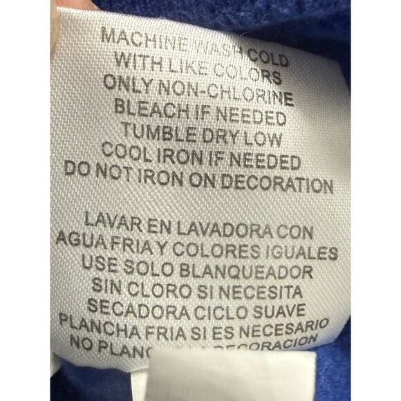 Jimmy Johnson #48 NASCAR Hoodie Men’s Sz M Blue Pullover Sweatshirt Racing Flags - Picture 7 of 9